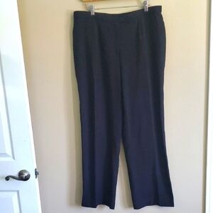 Worthington Women Designer Brand Elegant Black Wide Leg Women's Pants